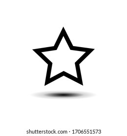 Star icon in trendy flat design