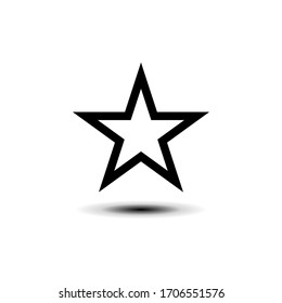 Star icon in trendy flat design