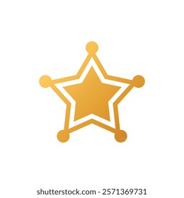 star icon in trendy flat design