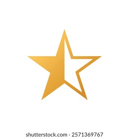 star icon in trendy flat design
