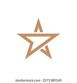 star icon in trendy flat design