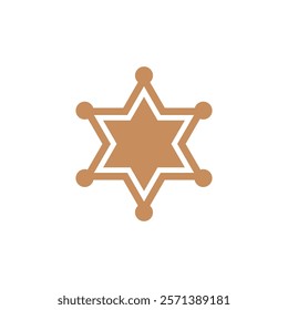 star icon in trendy flat design