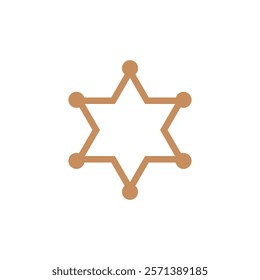 star icon in trendy flat design