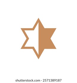 star icon in trendy flat design