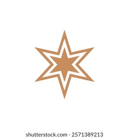 star icon in trendy flat design