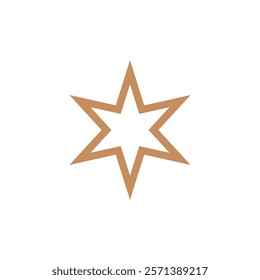 star icon in trendy flat design