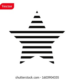 Star Icon in trendy flat style isolated on white background. Rating symbol for your web site design, logo, app, UI. Vector illustration, EPS10.