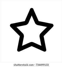 Star icon in trendy flat style isolated on white background. Star icon symbol for your web site design,Star logo, app, UI. Vector illustration, Star icon eps10.