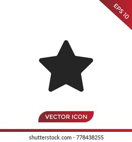 Star icon in trendy flat style isolated on background. Star icon page symbol for your web site design Star icon logo, app, UI. Star icon Vector illustration, EPS10.