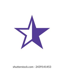Icono de estrella Plantilla de vector de moda Ilustración Logo Diseño