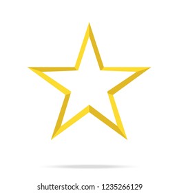 Star icon vector.