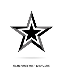 Star icon vector.