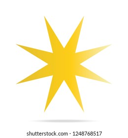 Star icon vector.