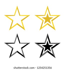 Star icon vector.