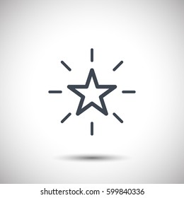 Star icon vector