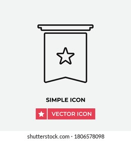 Vector de icono de estrella. Cartel