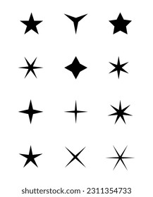 Sternsymbol, Vektorbeste flache Ikone.