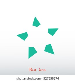 star icon, vector best flat icon, EPS