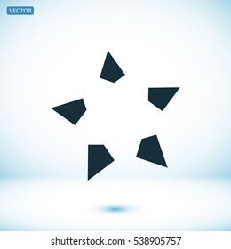 star icon, vector best flat icon, EPS