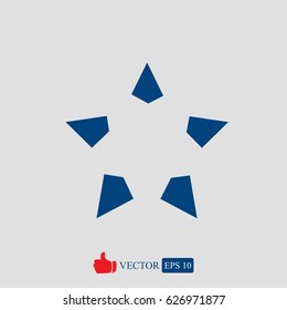 star icon, vector best flat icon, EPS