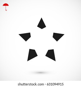 star icon, vector best flat icon, EPS