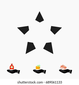 star icon, vector best flat icon, EPS