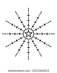 icono de estrella, icono de mejor línea vector.