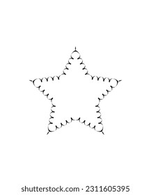 star icon, vector best line icon.