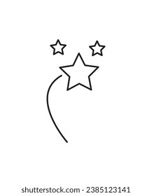star icon, vector best line icon.