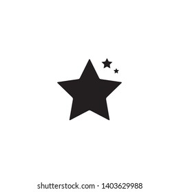 Star icon vector. Best star icon logo illustration. Trendy flat design style on white background.