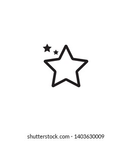 Star icon vector. Best star icon logo illustration. Trendy flat design style on white background.