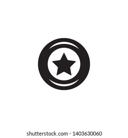 Star icon vector. Best star icon logo illustration. Trendy flat design style on white background.