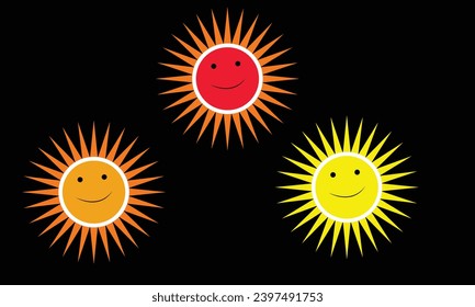 Star icon vector and black background