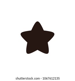 Star Icon vector. Black star icon logo. Star icon isolated on white background.