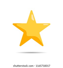 Star icon vector. Classic rank isolated. Trendy flat favorite design. Star web site pictogram, mobile app. Logo illustration. Eps10.