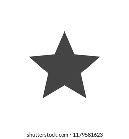 Star icon vector. Classic rank isolated. Trendy flat design. Star web site pictogram, mobile app. Logo illustration.Eps10