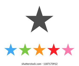 Star icon vector. Classic rank isolated. Trendy flat favorite design. Star web site pictogram, mobile app .