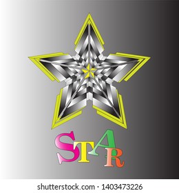 Star icon vector. Classic rank isolated. Trendy flat favorite design. Star web site pictogram, mobile app. Logo illustration
