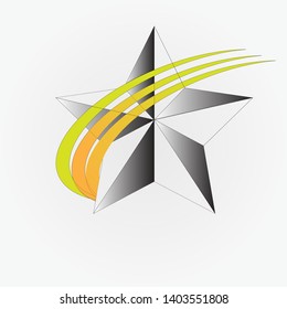 Star icon vector. Classic rank isolated. Trendy flat favorite design. Star web site pictogram, mobile app. Logo illustration