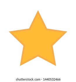 Star icon vector, Classic rank isolated. Trendy flat favorite design. Star web site pictogram, 5 Point Star, Vector Illustration, Color Clip-art, Gold Star icon, ranking mark isolated. Rating symbol\r