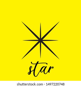 Star icon vector. Classic rank isolated. Trendy flat favorite design. Star web site pictogram, mobile app. Logo illustration. Eps10
