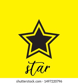 Star icon vector. Classic rank isolated. Trendy flat favorite design. Star web site pictogram, mobile app. Logo illustration. Eps10
