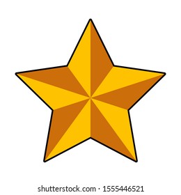Star icon vector. Classic rank isolated. Trendy flat favorite design. Star web site pictogram, mobile app. Logo illustration. vector
