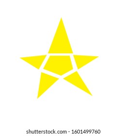 Star icon vector. Classic rank isolated. Trendy flat favorite design.