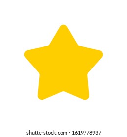 Star icon vector. Classic rank isolated. Flat design. Star web site pictogram, mobile app.