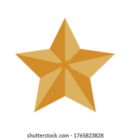 Star icon vector. Classic rank isolated. Trendy flat favorite design. Star web site pictogram, mobile app. Logo illustration. Eps10.