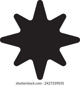 Icono de estrella vector. Rango clásico aislado. Diseño favorito plano de moda.