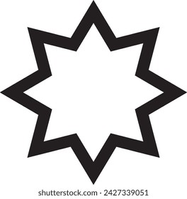 Icono de estrella vector. Rango clásico aislado. Diseño favorito plano de moda.