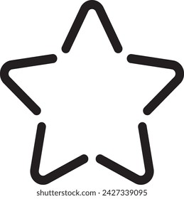 Star icon vector. Classic rank isolated. Trendy flat favorite design.