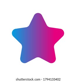 Sternsymbol. Vektorsymbol. Sternfarbiges Symbol. Sternzeichen. Einfaches Sternsymbol.